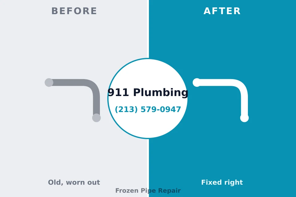 Before and after: plumbing company Springdale, AR